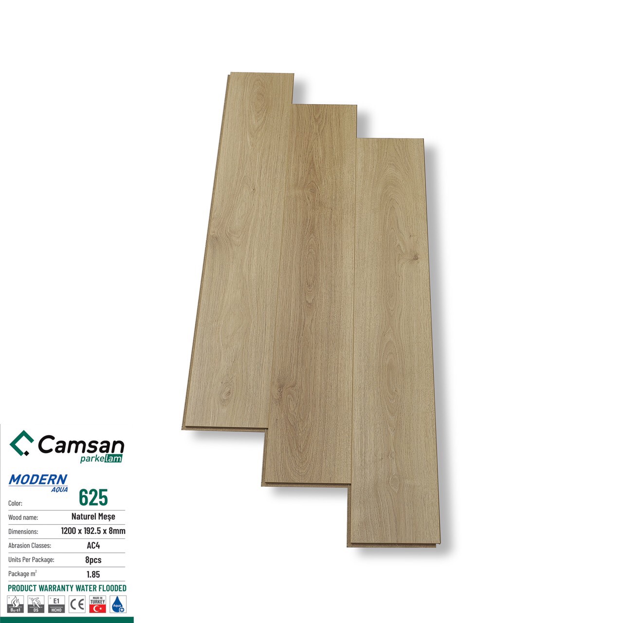 Sàn gỗ công nghiệp CAMSAN 8MM mã 625