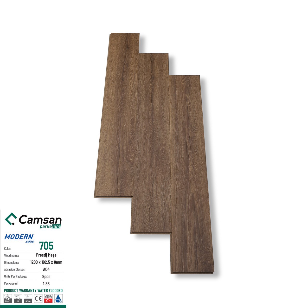 Sàn gỗ công nghiệp CAMSAN 8MM mã 705