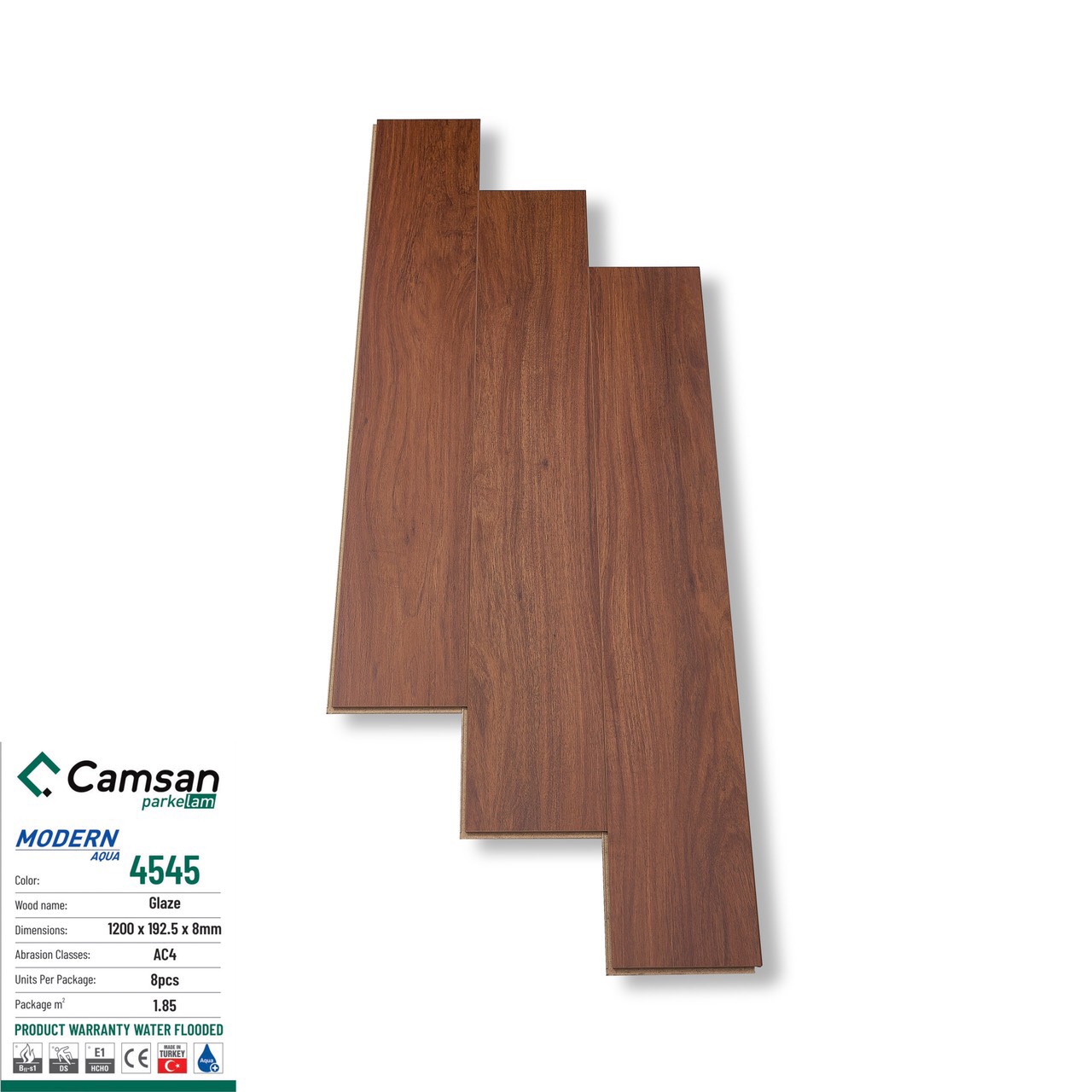 Sàn gỗ công nghiệp CAMSAN 8MM mã 4545