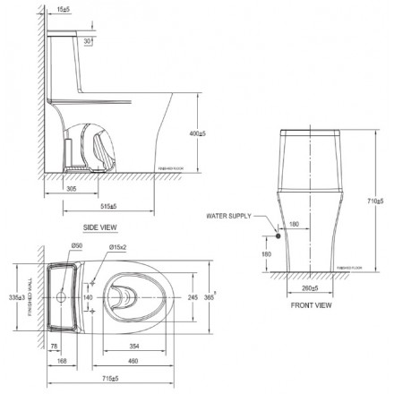 Bồn Cầu American Standard VF-2530S Dòng Flexio Nắp Rửa Cơ - Showroom Đại  Hoàng Dương