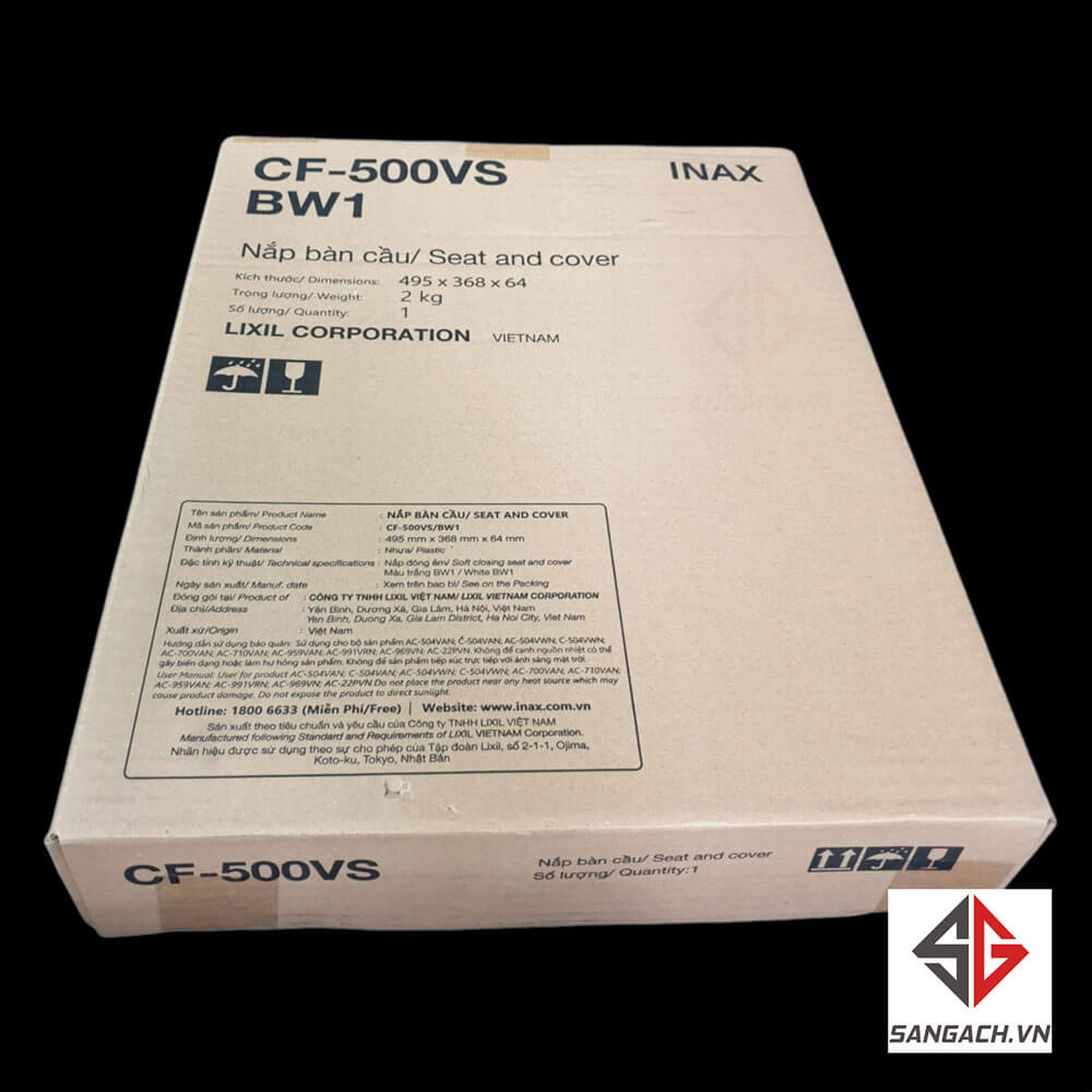 Thùng nắp bồn cầu inax CF-500VS