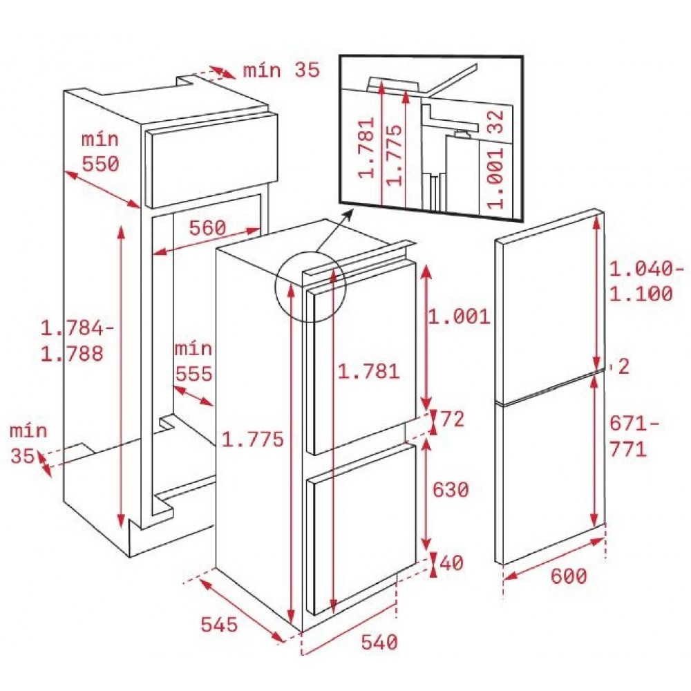 Tủ Lạnh Teka CI3 350 NF 40634571 Lắp Âm - Showroom Đại Hoàng Dương