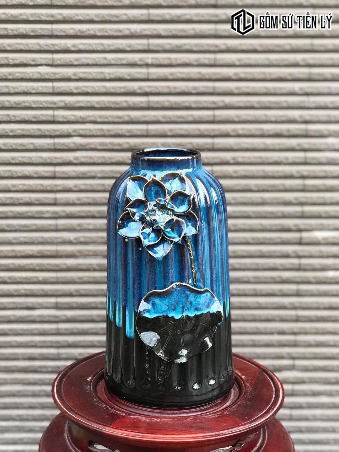 Bình hoa đắp nổi cao cấp giá tốt- TLN20