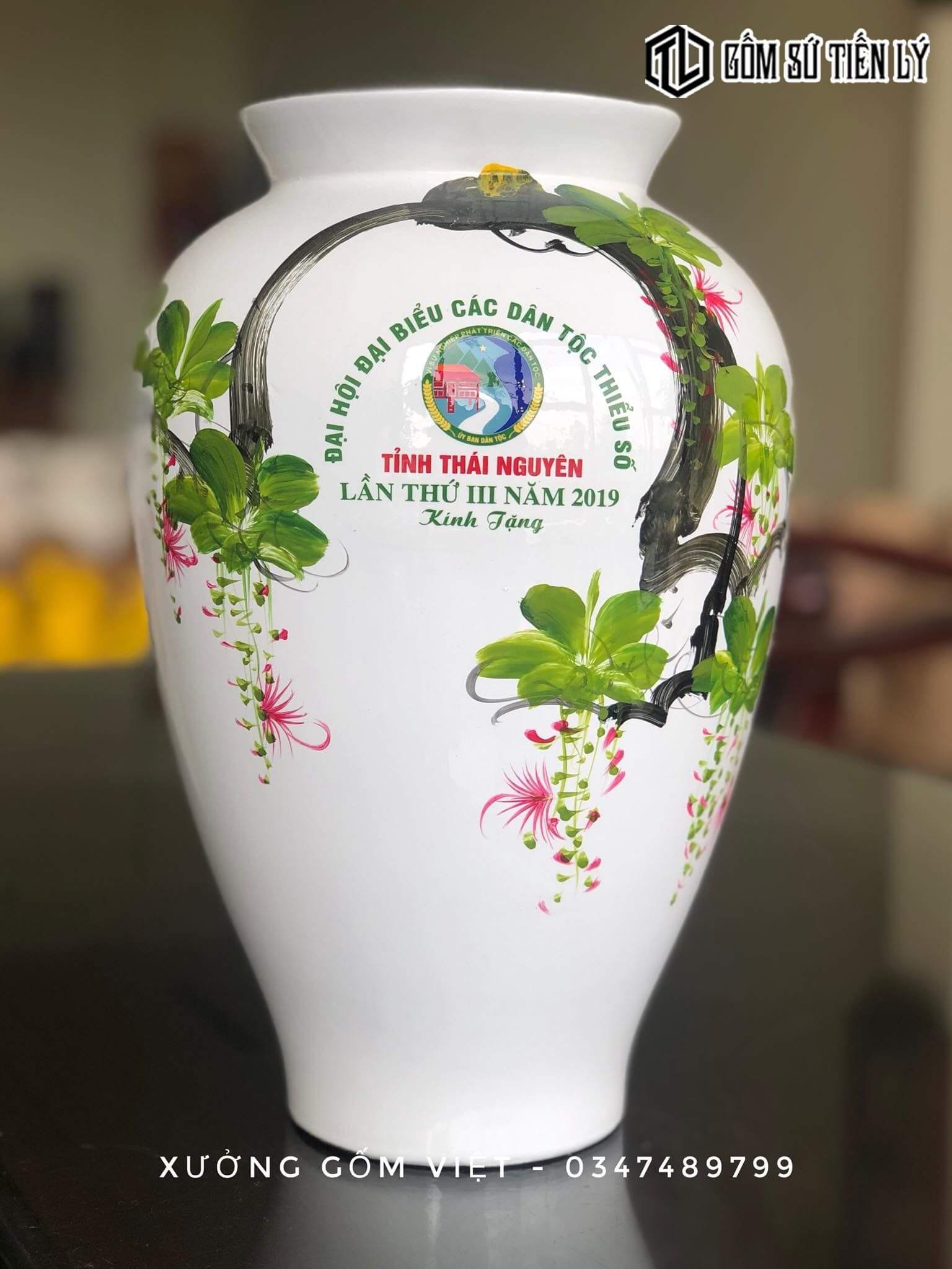 Bình gốm tặng Đại biểu cao cấp-GQT25