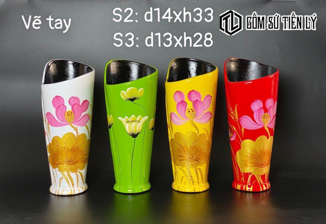 Set bình sơn mài trang trí-TLM41