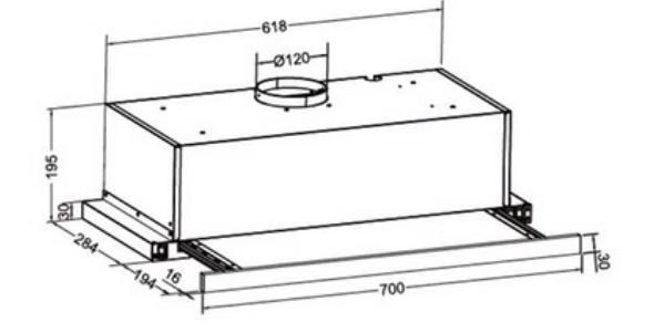 kich thuot eh 70af85b - Máy Hút Mùi Âm Tủ Eurosun EH-70AF85B