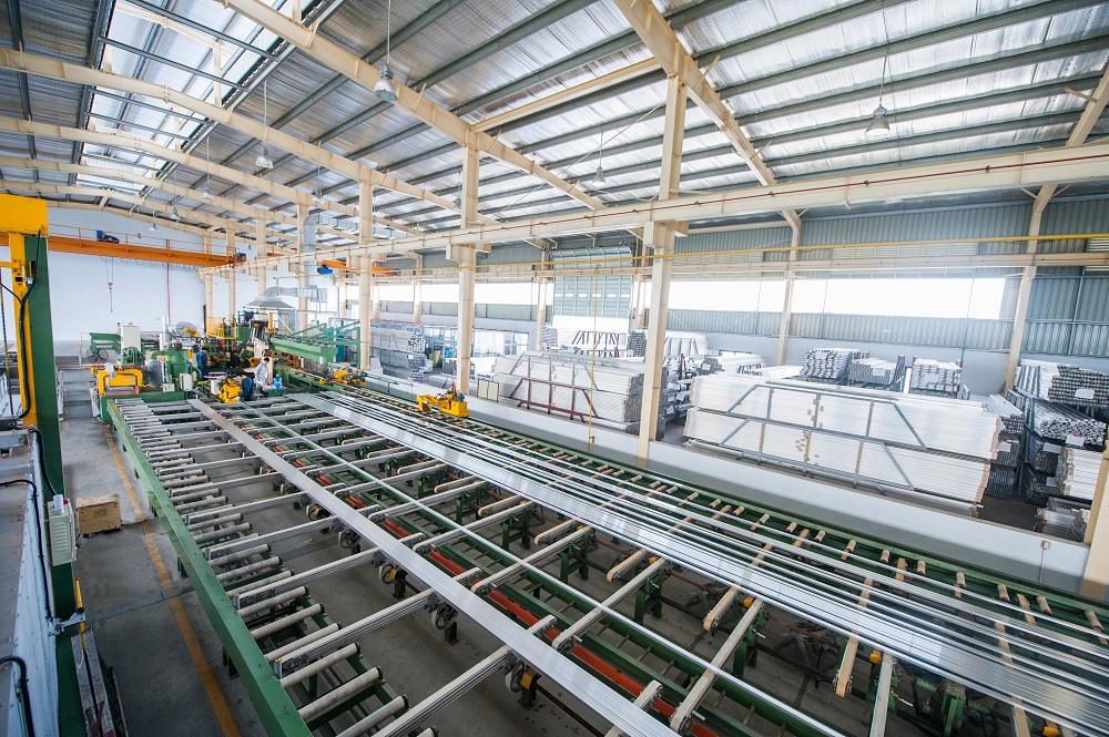 Quy trình sản xuất khung nhôm tản nhiệt tại nhà máy Kim Sen