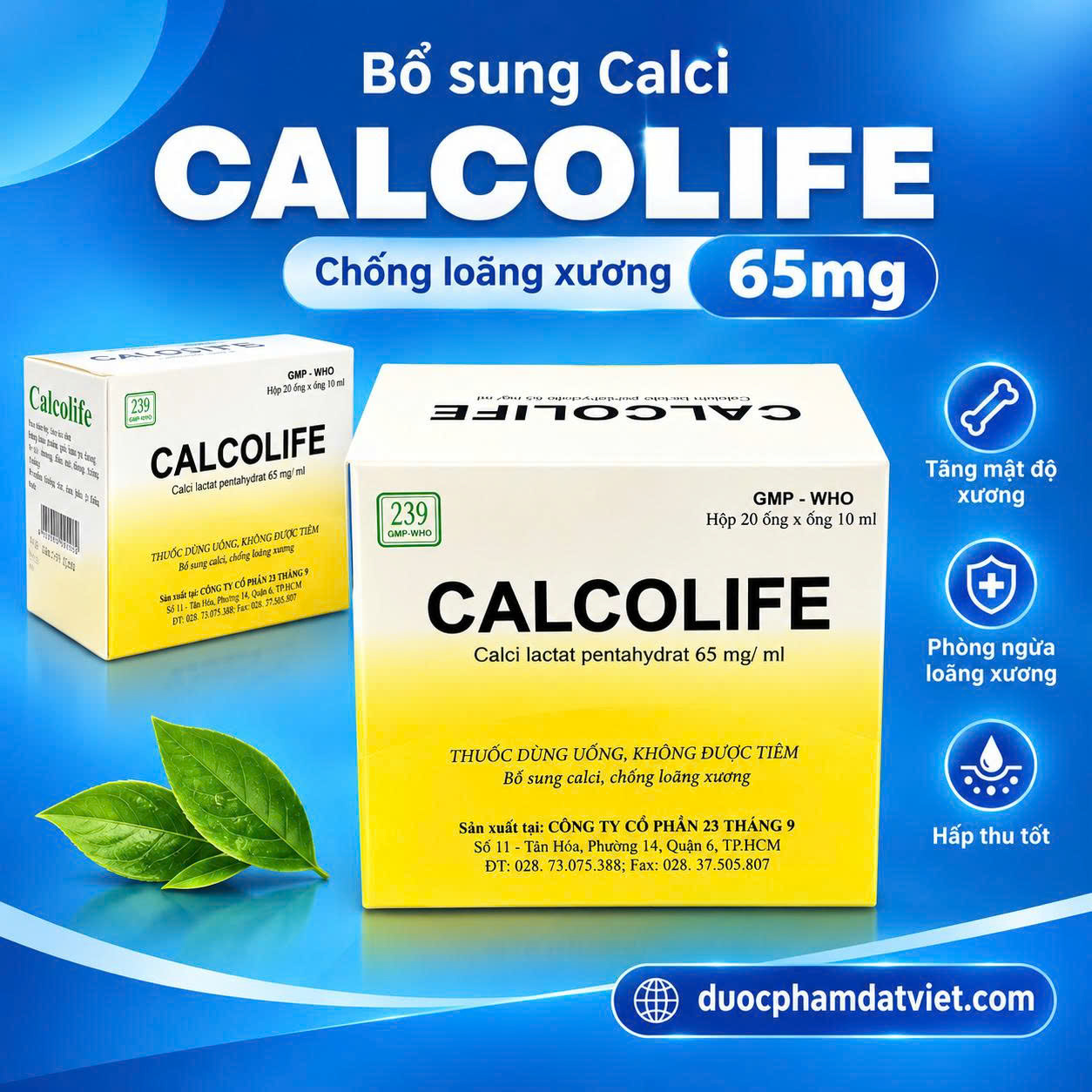 CALCOLIFE là thuốc gì? Giá bao nhiêu? Mua thuốc ở đâu chính hãng để điều trị thiếu hụt calci?
