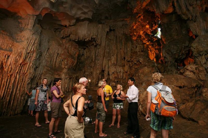 Cave in Bai Tu long Bay