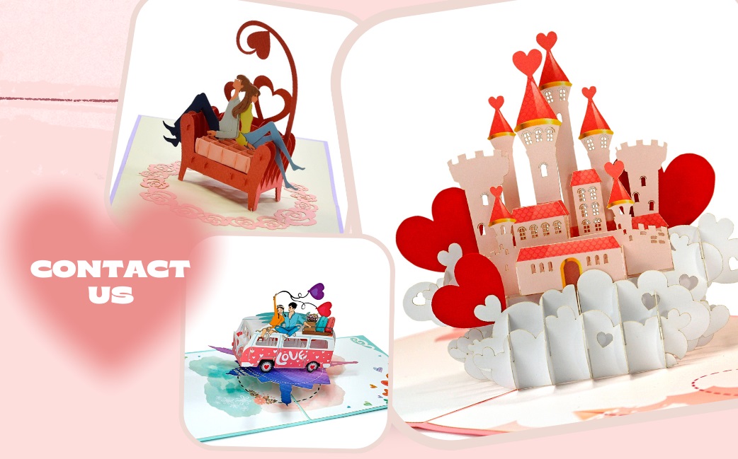 Thiệp 3D Popup Valentine xây dựng mối quan hệ khách hàng bền vững