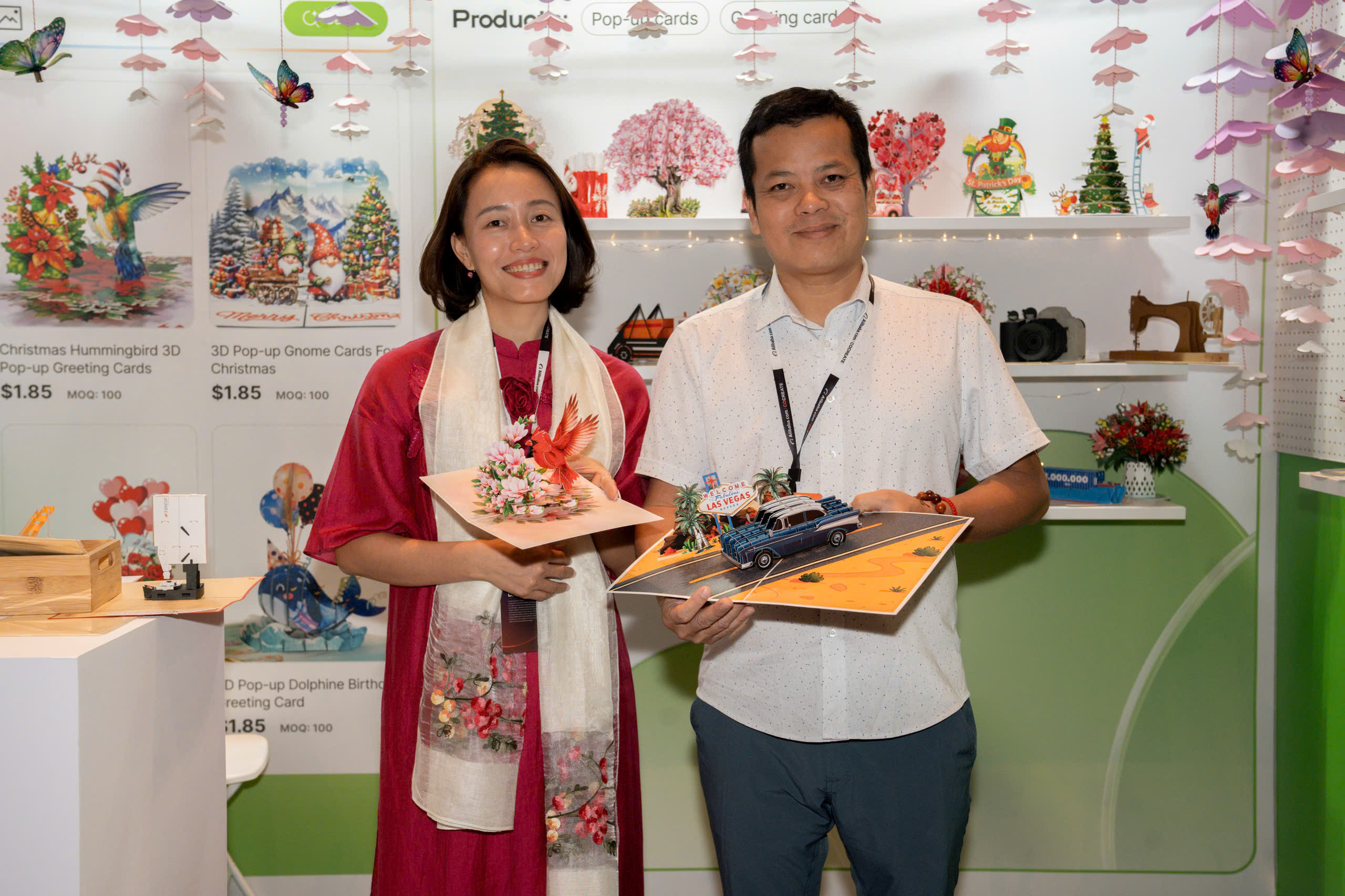 Chế tác thiệp chúc mừng 3D Pop-Up mô phỏng sản phẩm và công trình