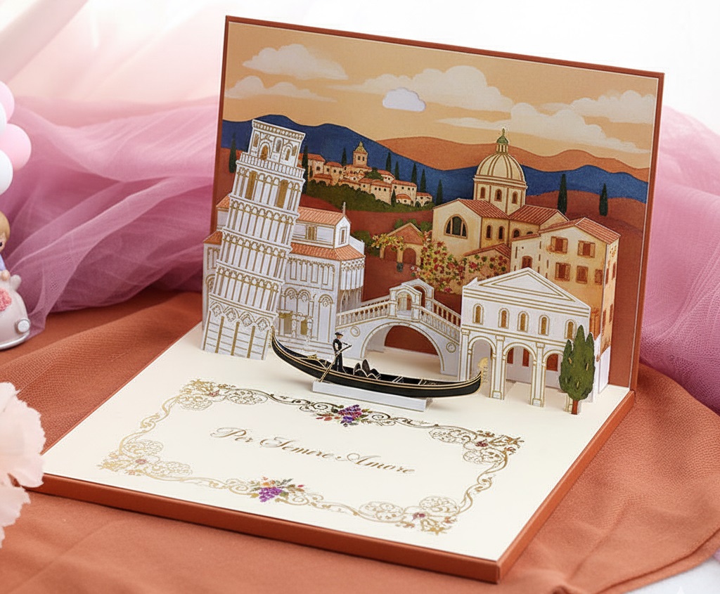 Phong cách nghệ thuật Ý trong thiệp mời cưới