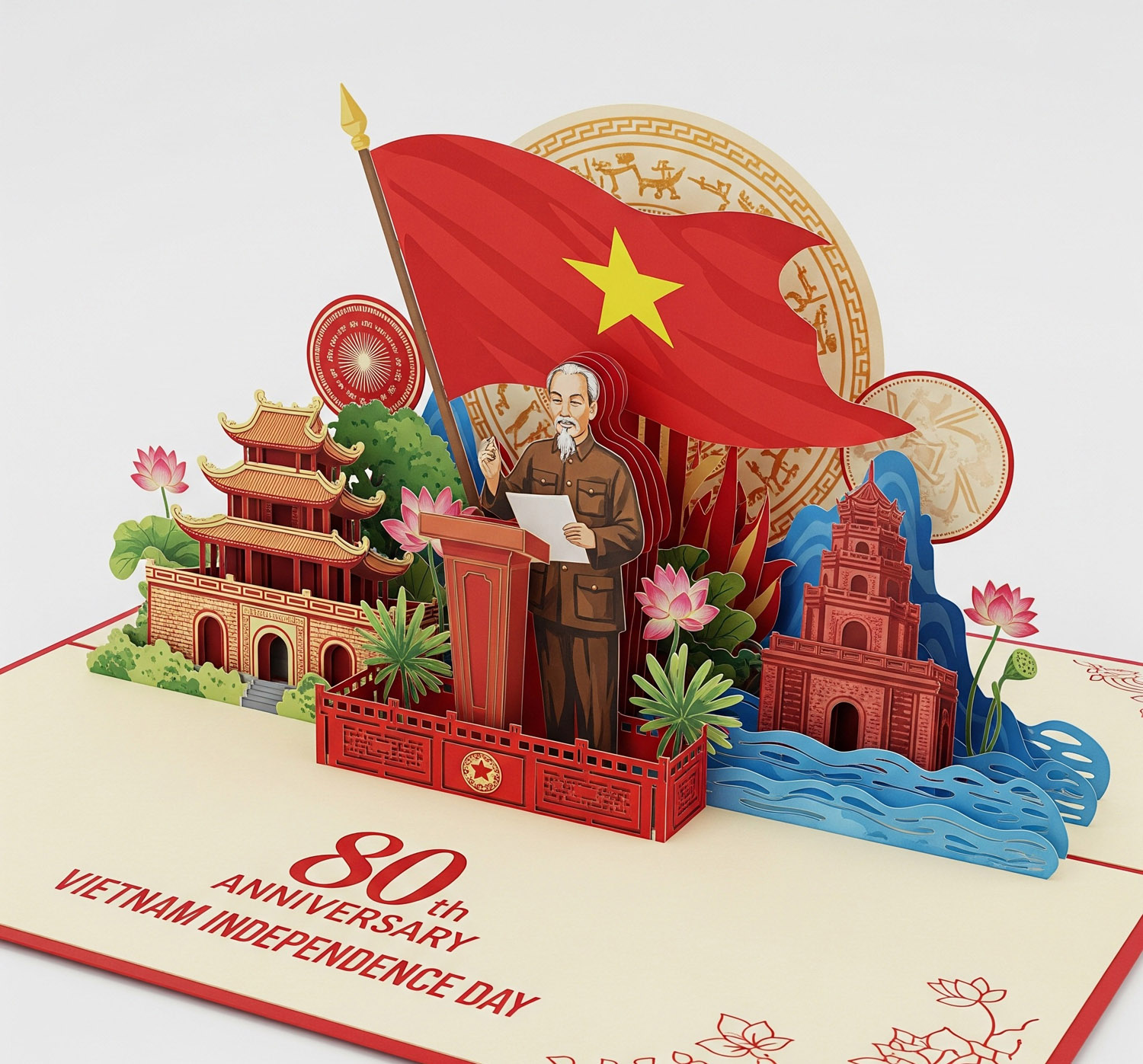 thiệp mừng lễ độc lập