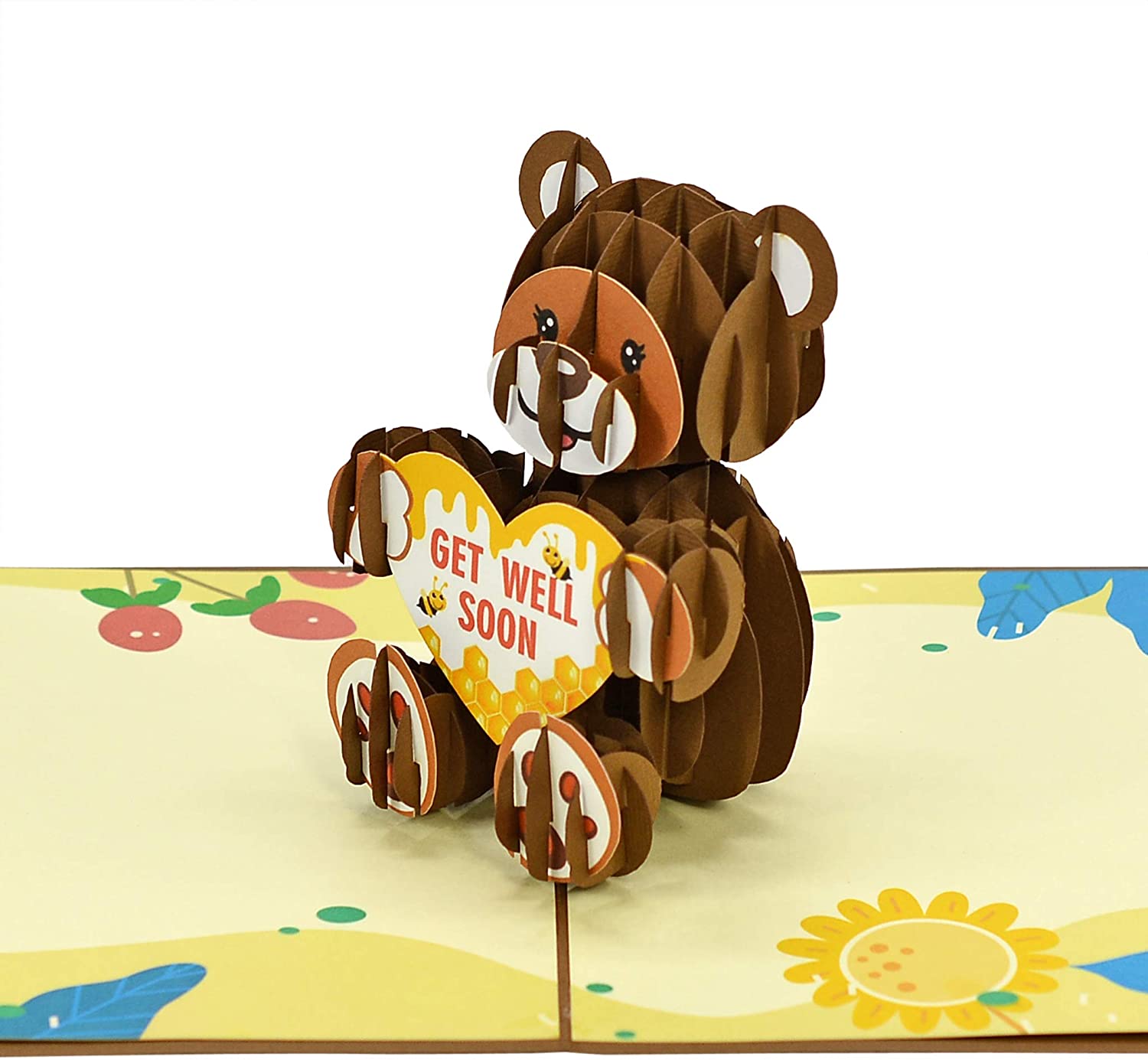 thiệp 3D gấu teddy