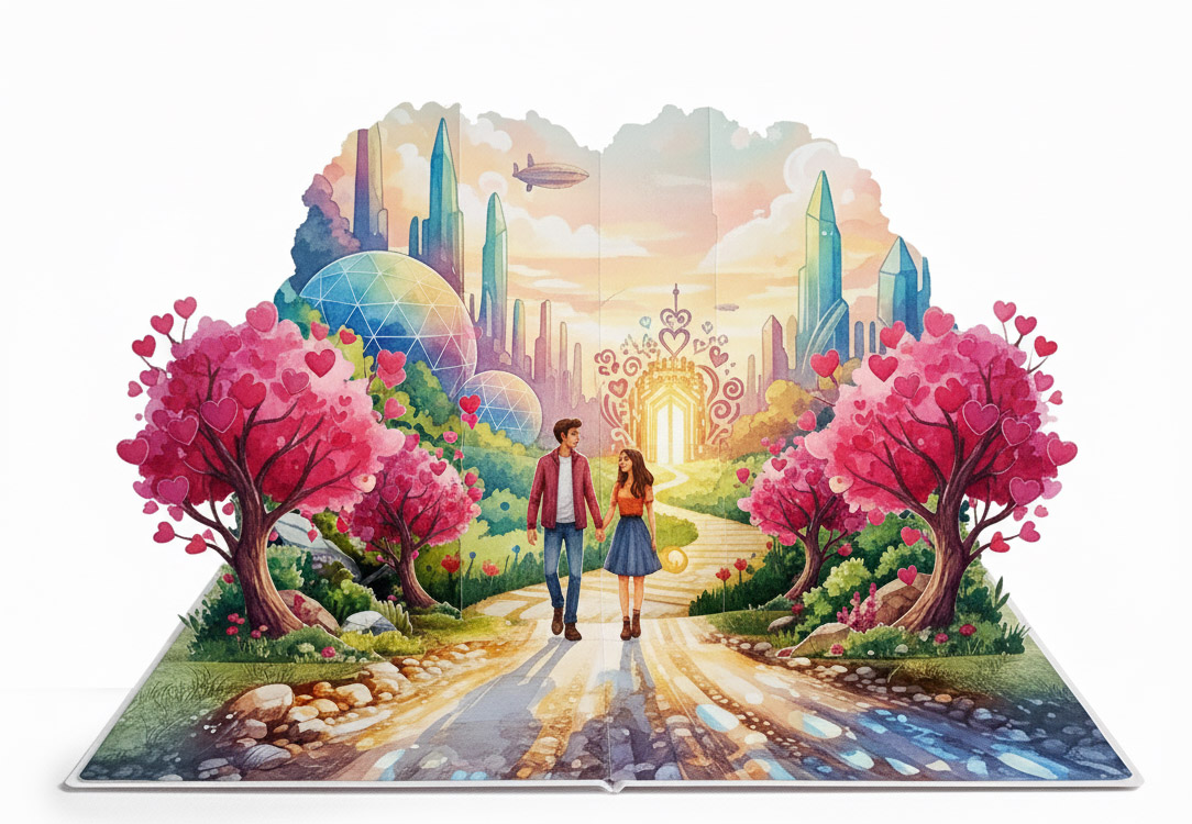 thiệp 3D nhiều lớp