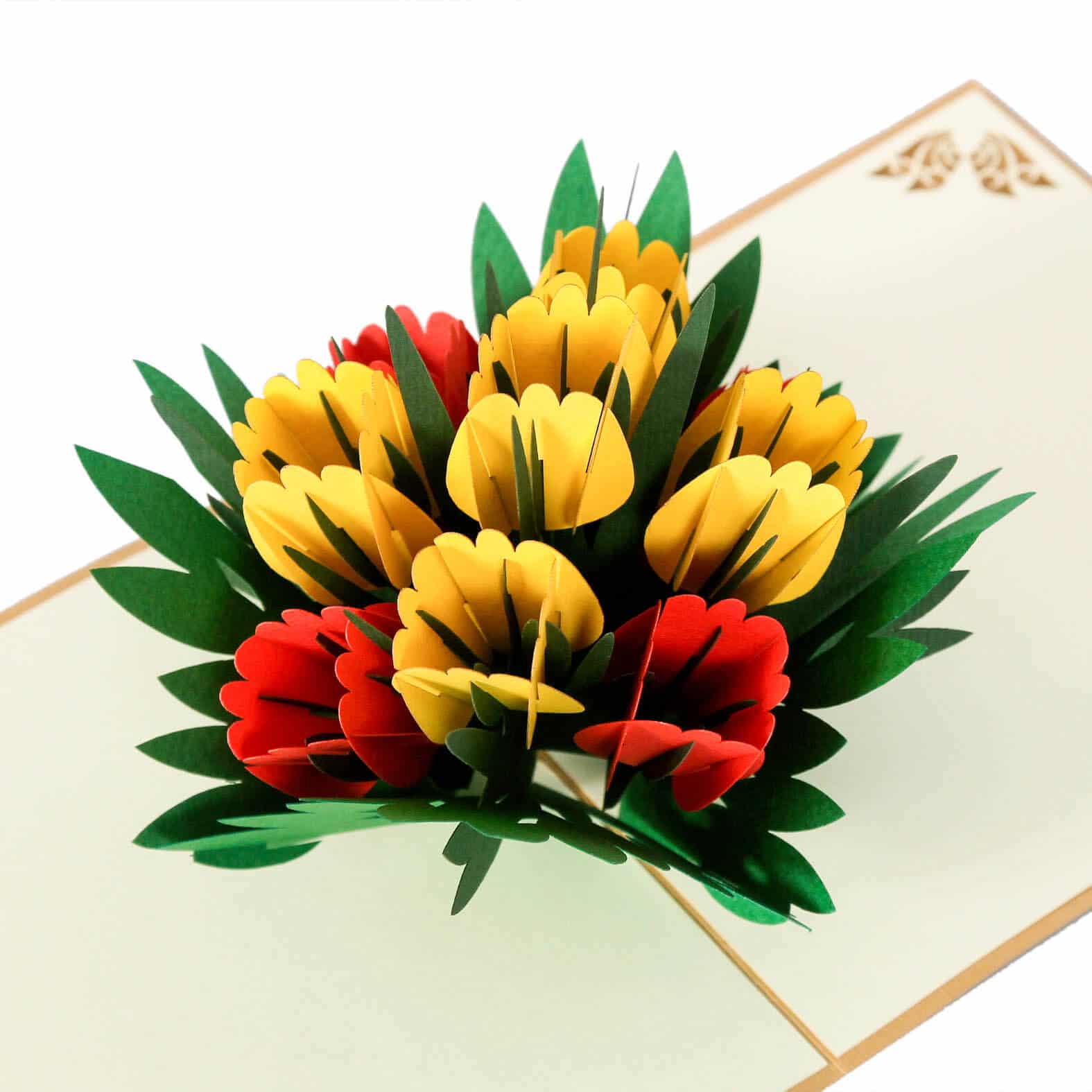 thiệp giấy 3D hoa tulip