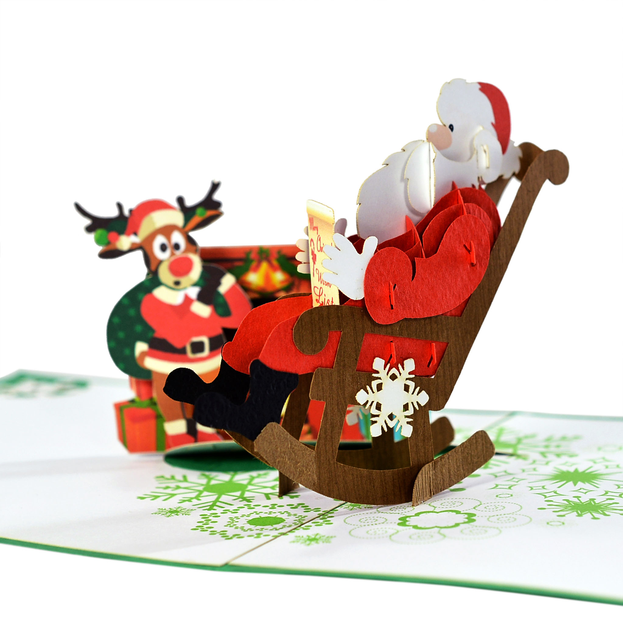 thiệp giáng sinh 3D ông già noel