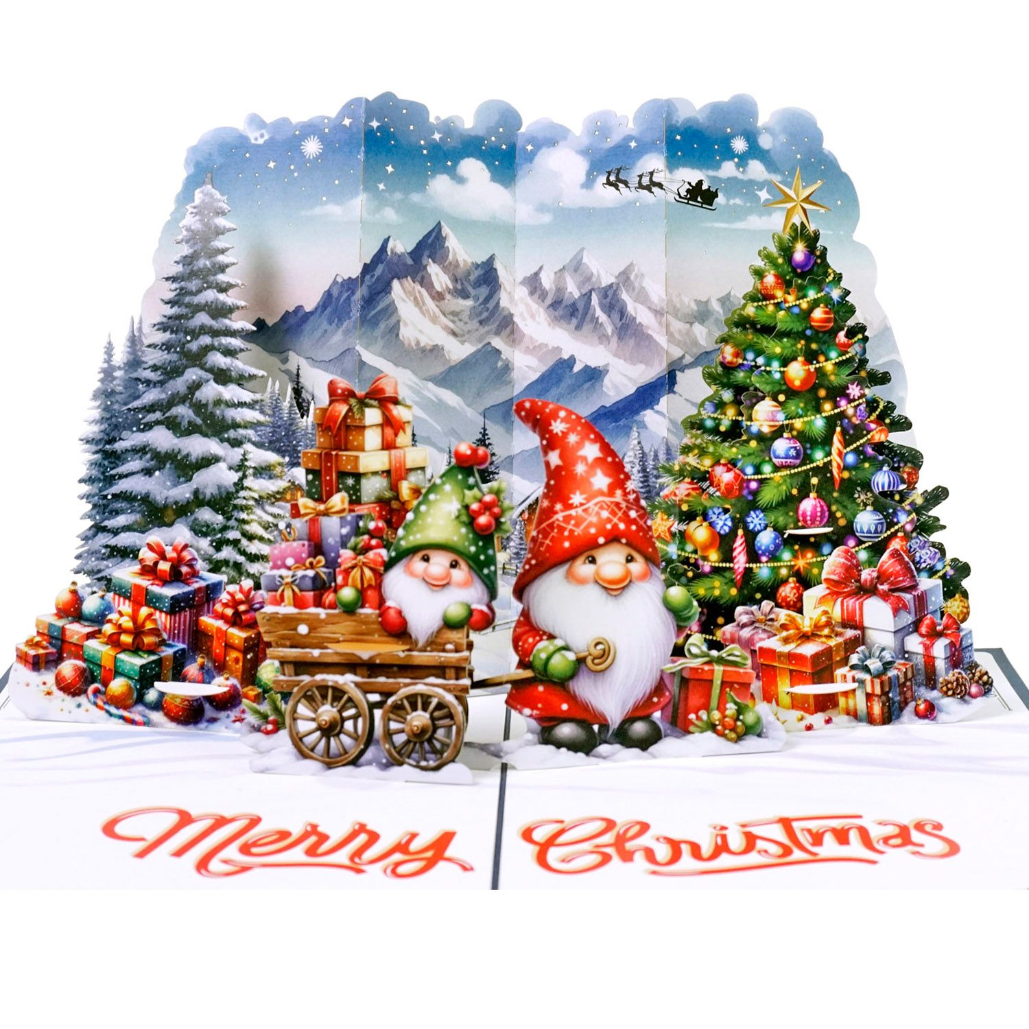 thiệp 3D giáng sinh