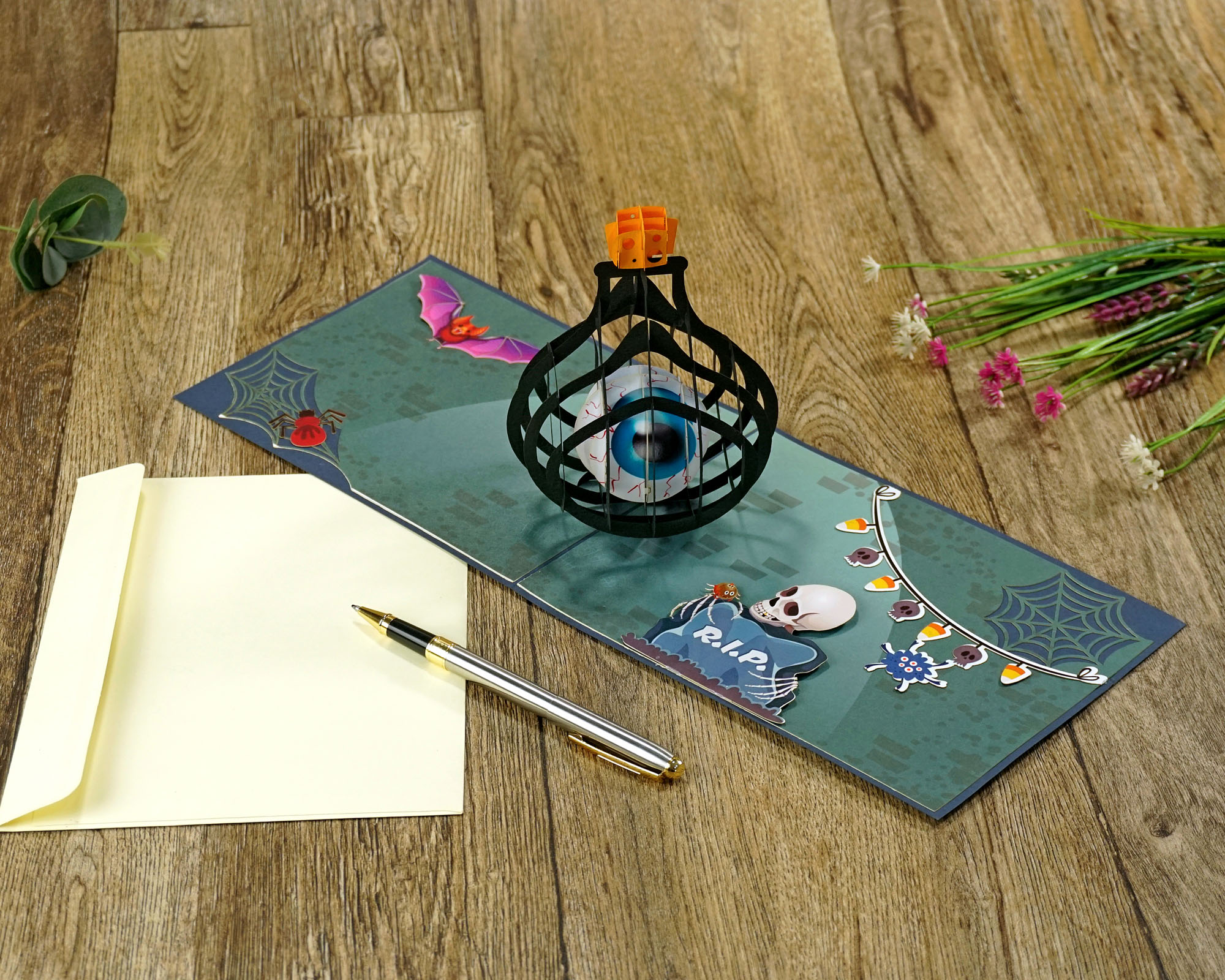 thiệp Halloween 3D