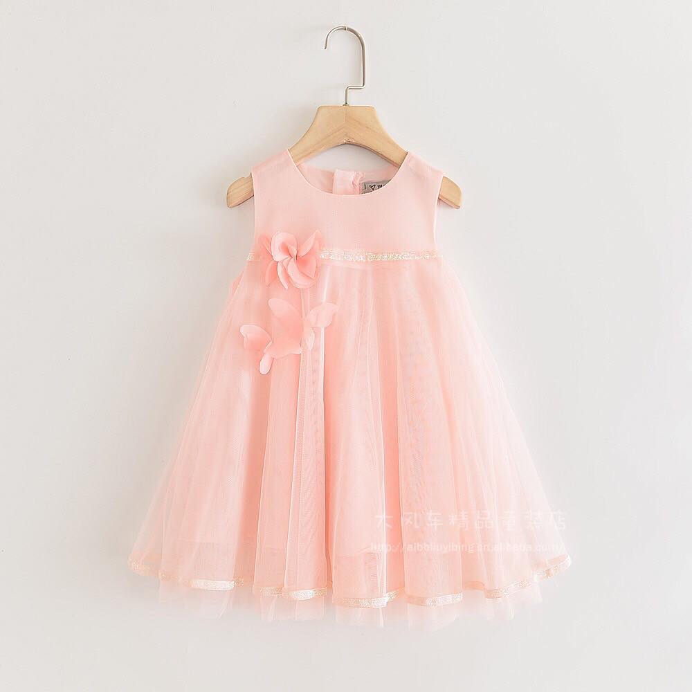 Váy công chúa - Đầm xòe đáng yêu thắt nơ cho bé gái | Giao Hàng Toàn Quốc |