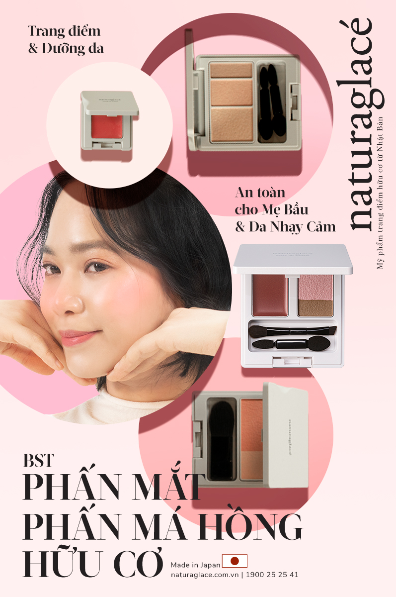 TRANG ĐIỂM & DƯỠNG DA VỚI BST MÁ HỒNG, PHẤN MẮT NHẬT BẢN