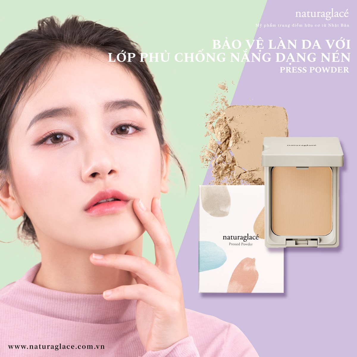 BẢO VỆ LÀN DA VỚI LỚP PHỦ CHỐNG NẮNG DẠNG NÉN PRESS POWDER