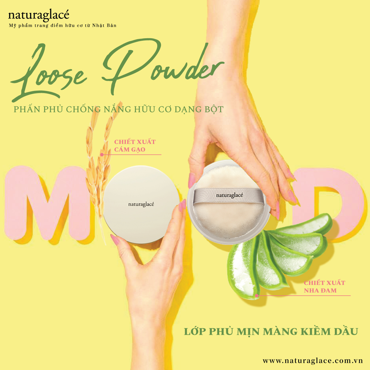 PHẤN PHỦ CHỐNG NẮNG HỮU CƠ DẠNG BỘT LOOSE POWDER