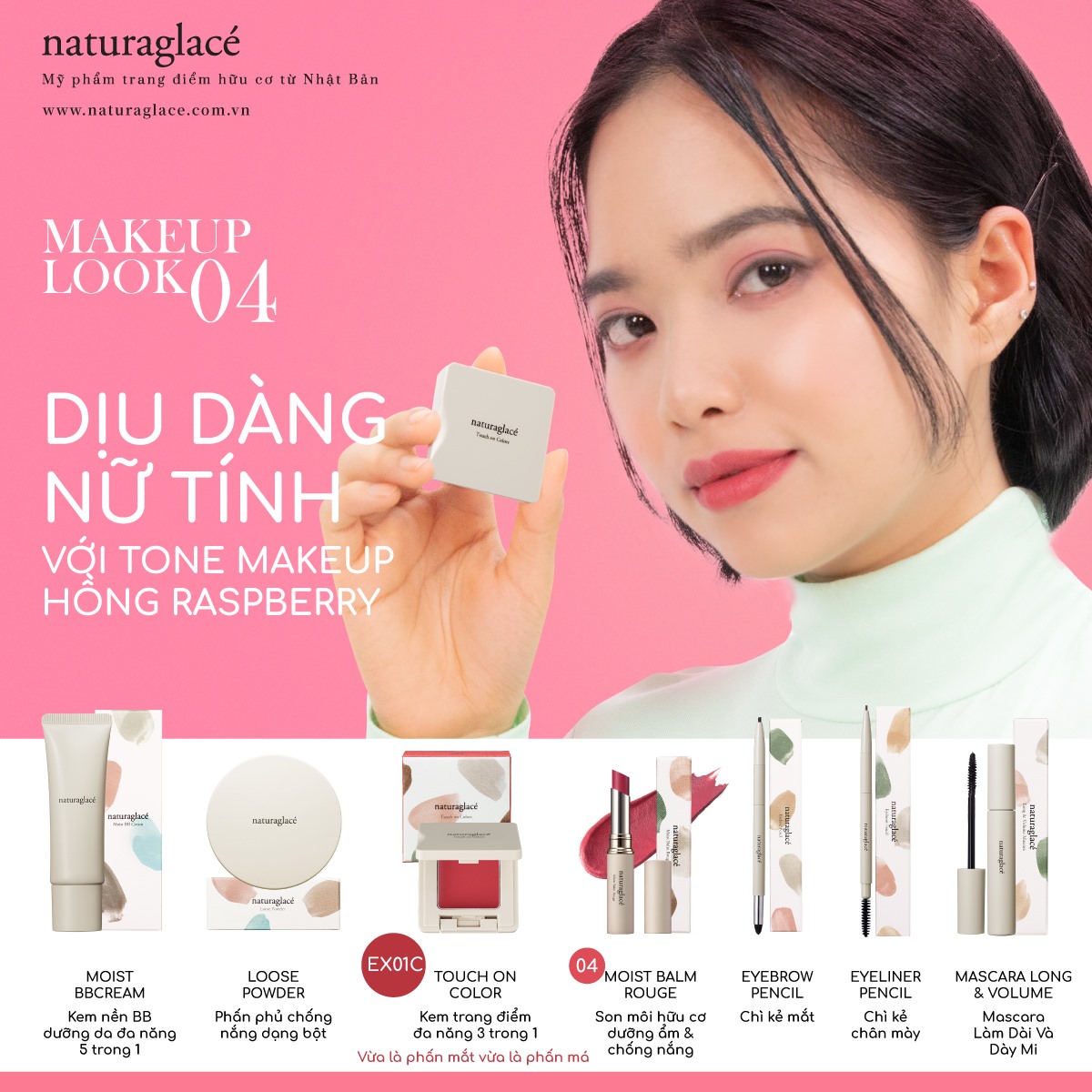 MAKEUP TONE HỒNG DỊU DÀNG, NỮ TÍNH