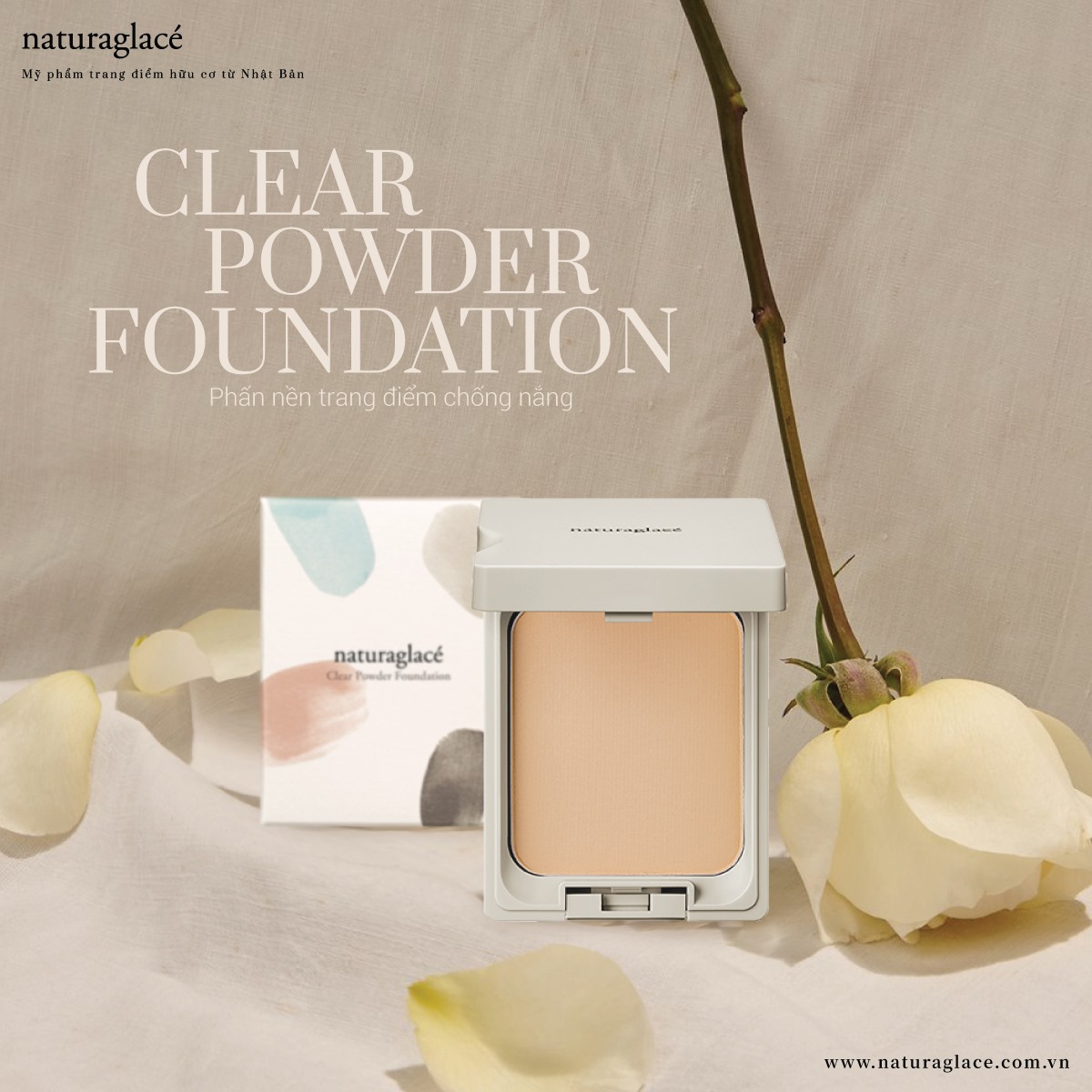 PHẤN NỀN TRANG ĐIỂM CHỐNG NẮNG CLEAR POWDER FOUNDATION