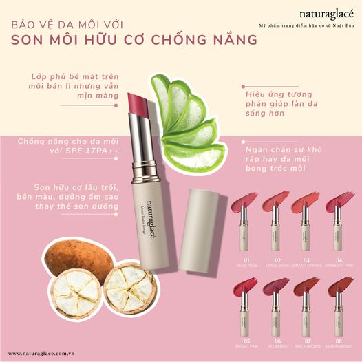MÔI HỒNG CĂNG MỌNG & ĐƯỢC BẢO VỆ TOÀN DIỆN VỚI SON MÔI DƯỠNG ẨM & CHỐNG NẮNG