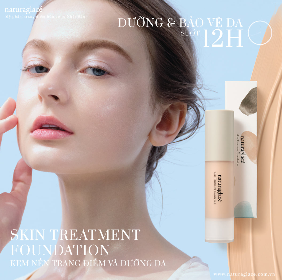 GIỮ ĐỘ ẨM CHO LÀN DA SUỐT 12 TIẾNG VỚI SKIN TREATMENT FOUNDATION