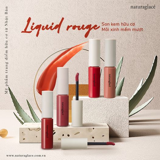 SON KEM HỮU CƠ LIQUID ROUGE - DƯỠNG ẨM CHO ĐÔI MÔI MỀM MẠI & TƯƠI TẮN