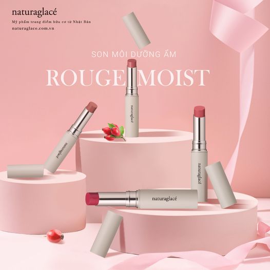 LÀM MỚI BẢN THÂN MỖI NGÀY VỚI SON MÔI HỮU CƠ DƯỠNG ẨM ROUGE MOIST