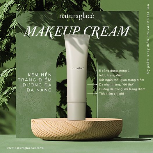 LÀM ĐẸP MỖI NGÀY VỚI KEM NỀN TRANG ĐIỂM & DƯỠNG ĐA ĐA NĂNG MAKEUP CREAM