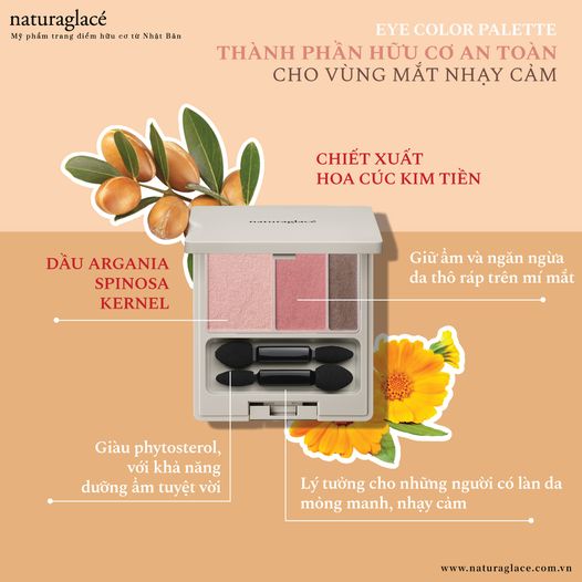 PHẤN MẮT EYE PALETTE 3 IN 1 - MẮT ĐẸP LUNG LINH VỚI SỨC MẠNH TỪ HỮU CƠ
