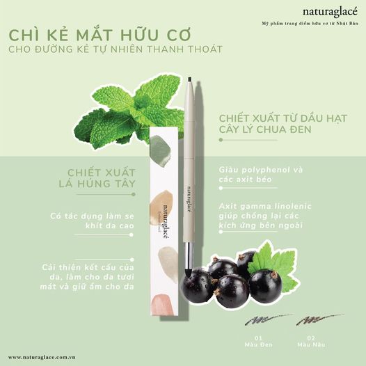 CHÌ KẺ MẮT HỮU CƠ - TRANG ĐIỂM & BẢO VỆ DA MẮT NHẠY CẢM