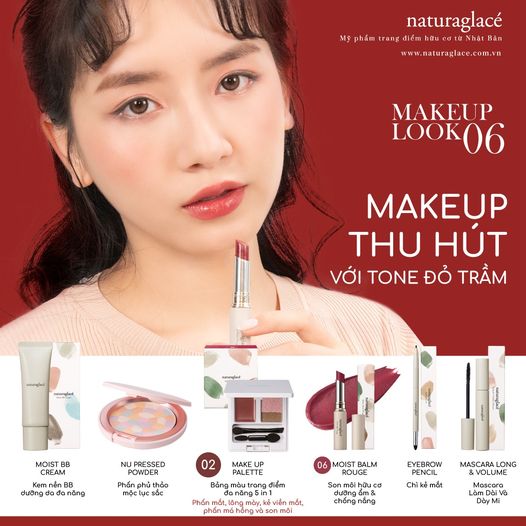 CUỐN HÚT VỚI MAKEUP LOOK TONE ĐỎ TRẦM