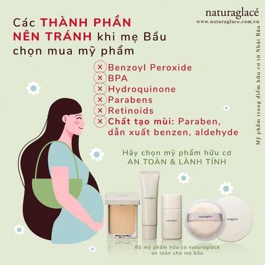 TIPS - CÁC THÀNH PHẦN NÊN TRÁNH KHI MẸ BẦU CHỌN MUA MỸ PHẨM