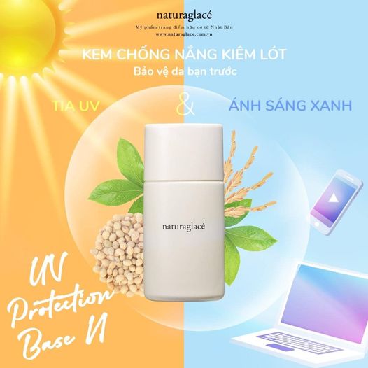 KEM CHỐNG NẮNG KIÊM KEM LÓT DƯỠNG DA HỮU CƠ