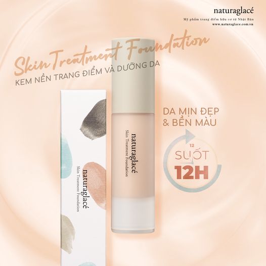 KEM NỀN HỮU CƠ TRANG ĐIỂM & DƯỠNG DA BẢO VỆ DA SUỐT 12H
