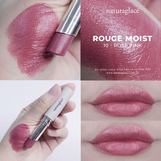 SON MÔI HỮU CƠ ROUGE MOIST 10 - ROSE PINK