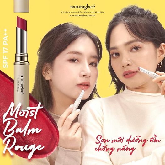 SON MÔI HỮU CƠ CHỐNG NẮNG MOIST BALM ROUGE SPF17 PA++