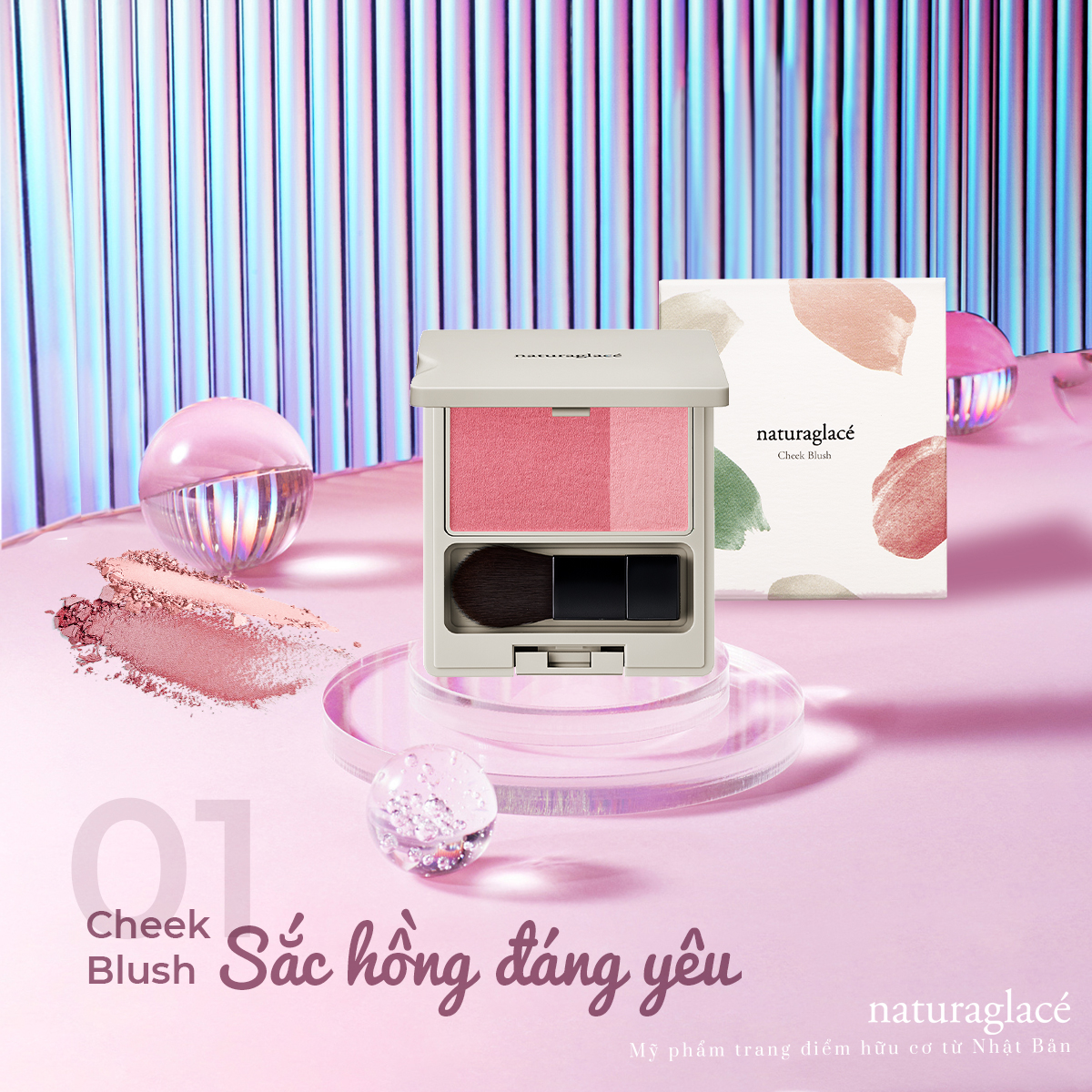 PHẤN MÁ HỒNG CHEEK BLUSH 01 - HỒNG BABY NGỌT NGÀO