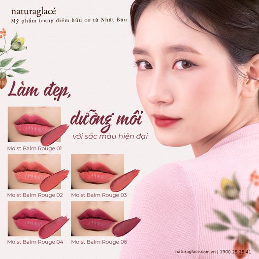 SON MÔI DƯỠNG ẨM CHỐNG NẮNG HỮU CƠ MOIST BALM ROUGE