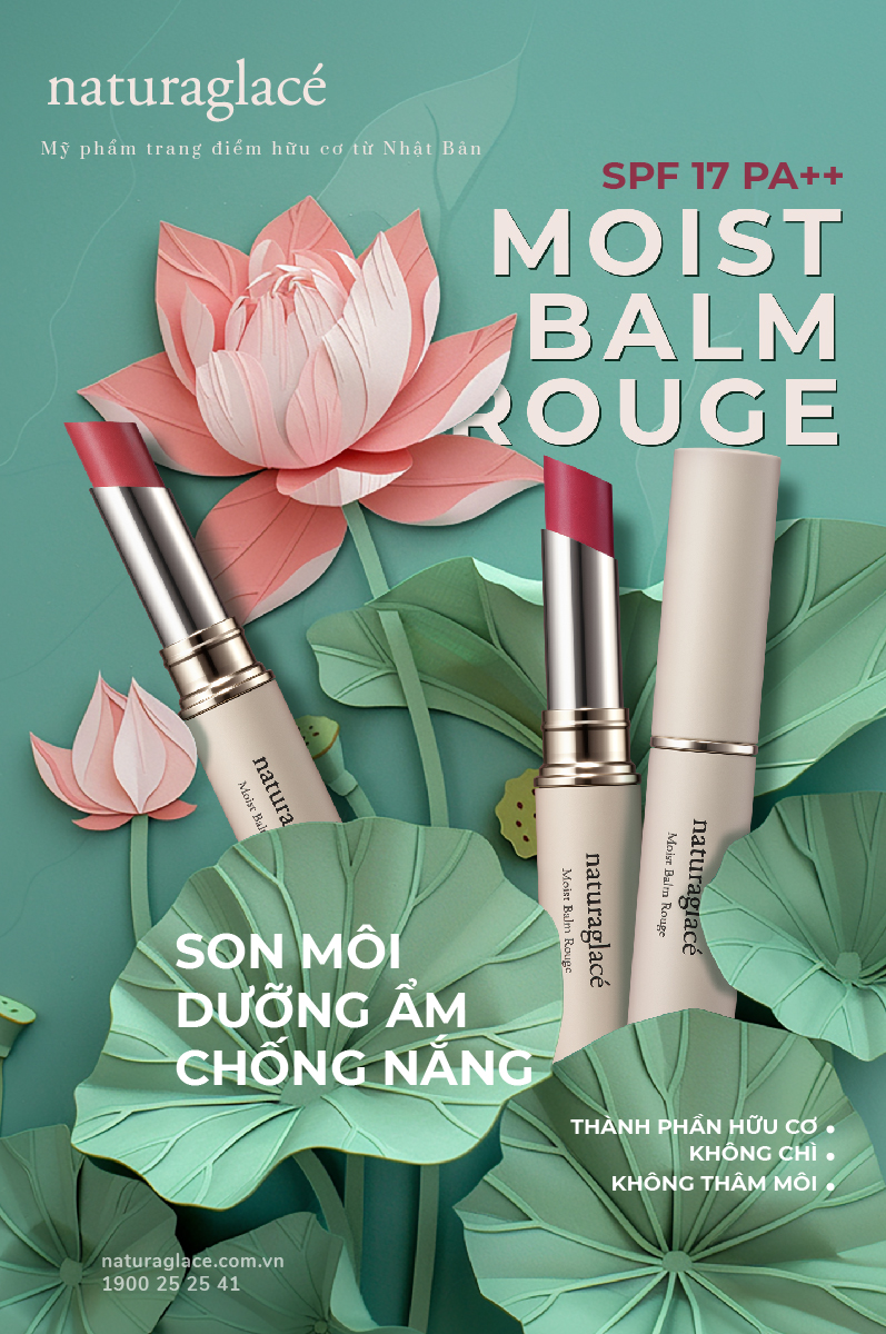 SON MÔI MOIST BALM ROUGE - LỰA CHỌN AN TOÀN CHO PHÁI ĐẸP