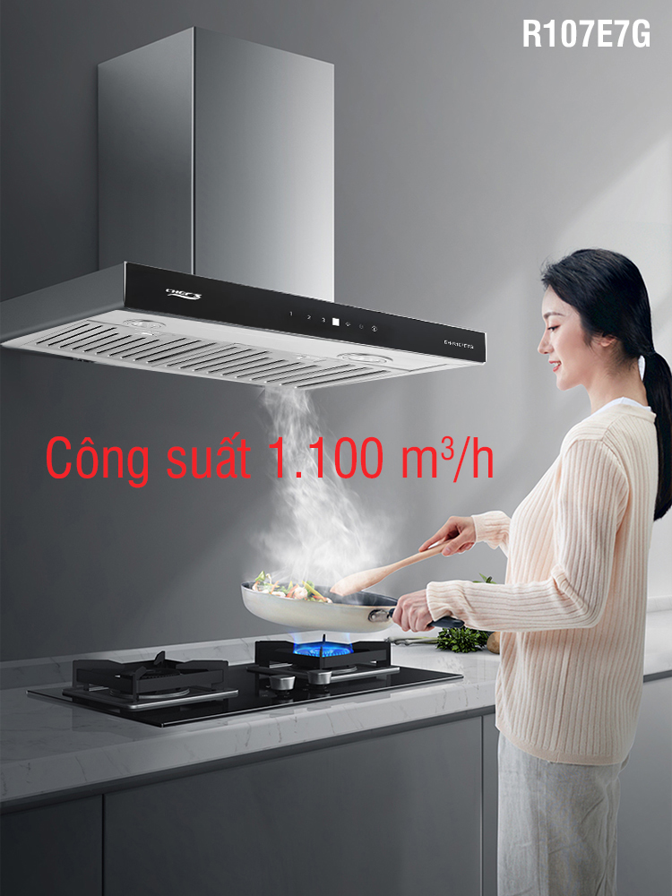 Công suất máy hút mùi Chefs EH R107E7G