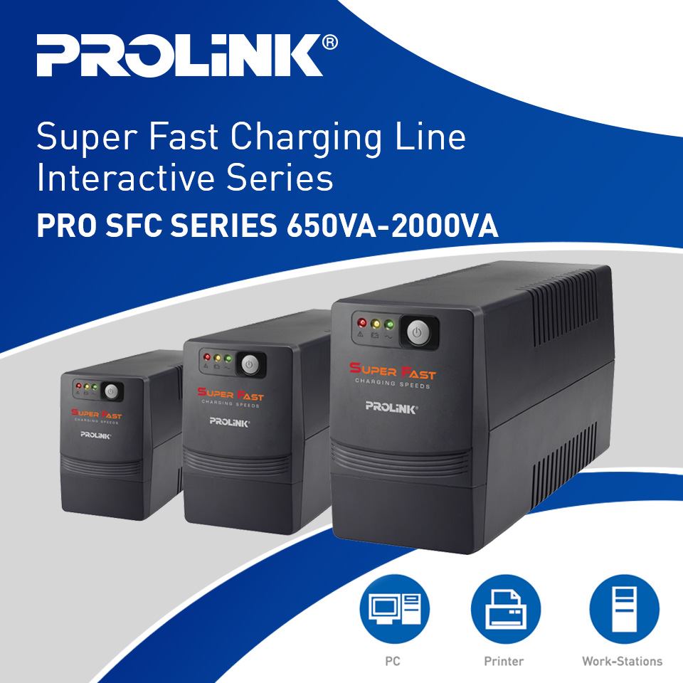 Bộ lưu điện UPS PROLINK PRO851SFC 