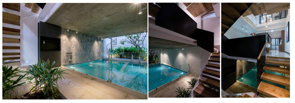 Bể bơi trong nhà ống Sài Gòn rộng 70m2