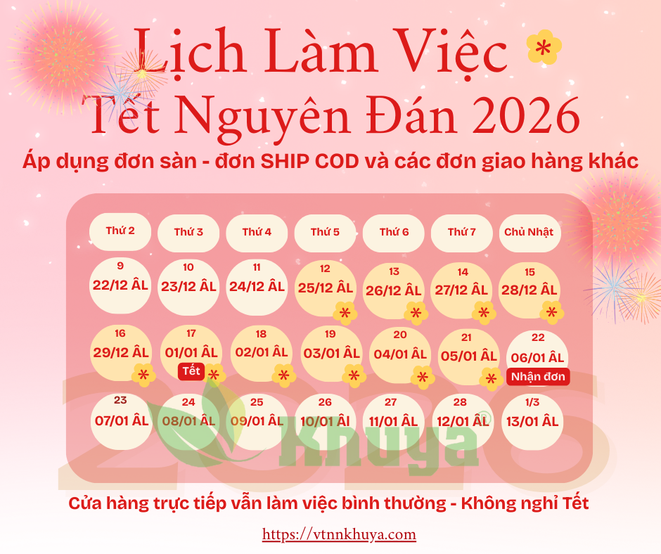 Lịch làm việc Tết Nguyên Đán 2026