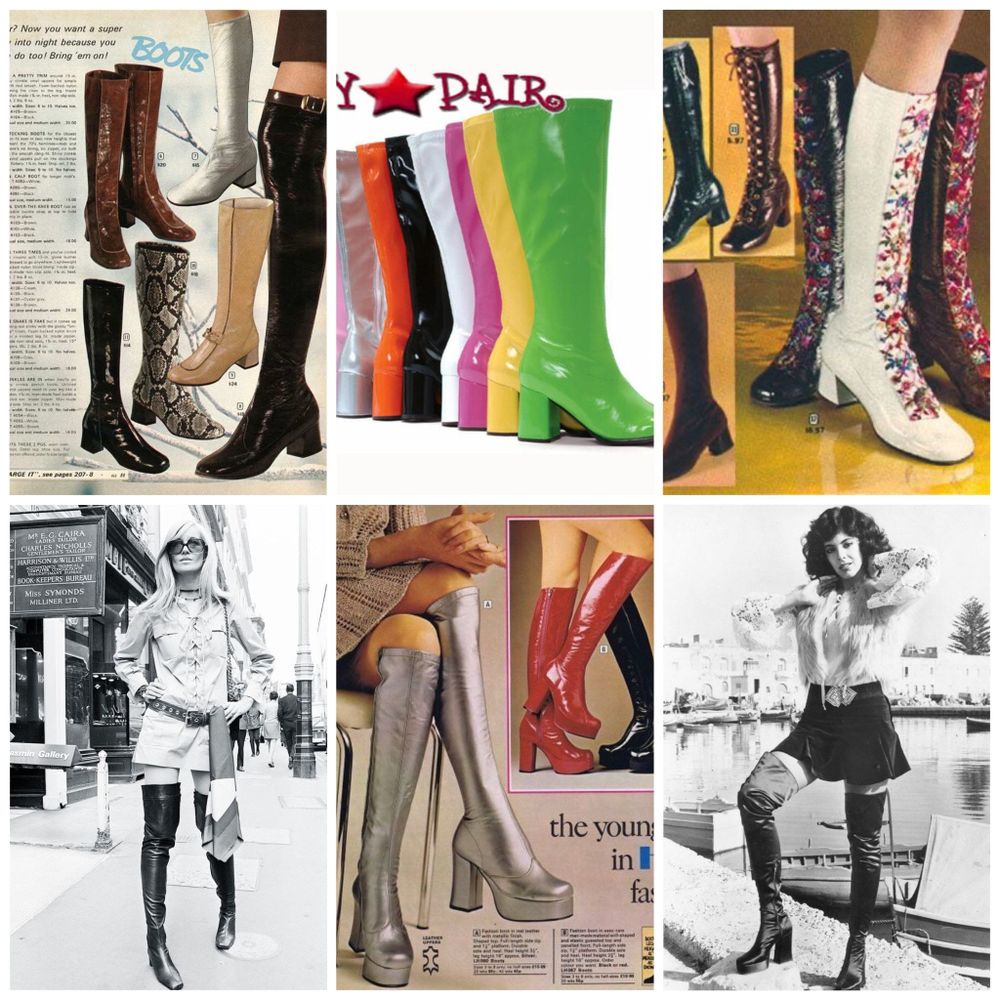 Những thiết kế giày boot ở thập niên 70 chẳng khác gì với những đôi boots "on-trend" bây giờ